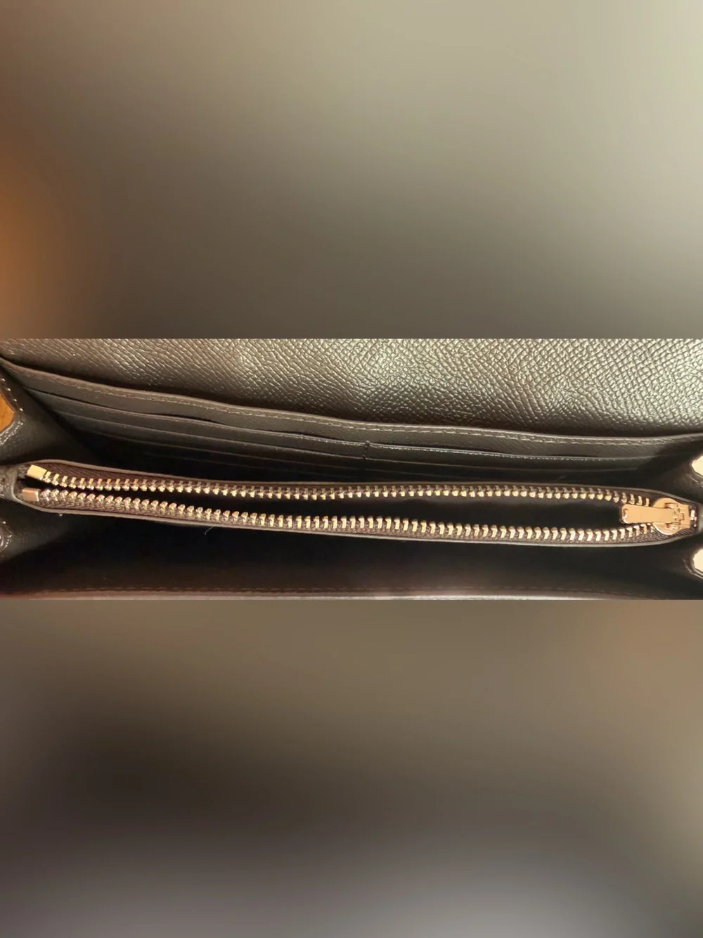 NWOT COACH METALLIC CHAMPAGNE SILVER SIGNATURE CROSSBODY CHAIN WRISTLET BAG